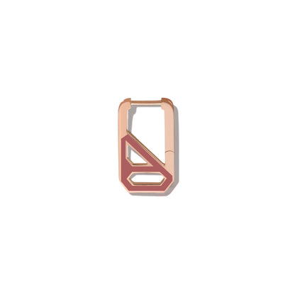 DNA Berry Crush Enamel Rectangle Single Earring