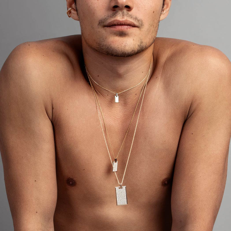 Mens diamond chain pendant Clearance