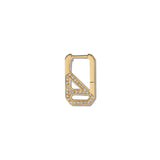 DNA Pave Rectangle Single Earring